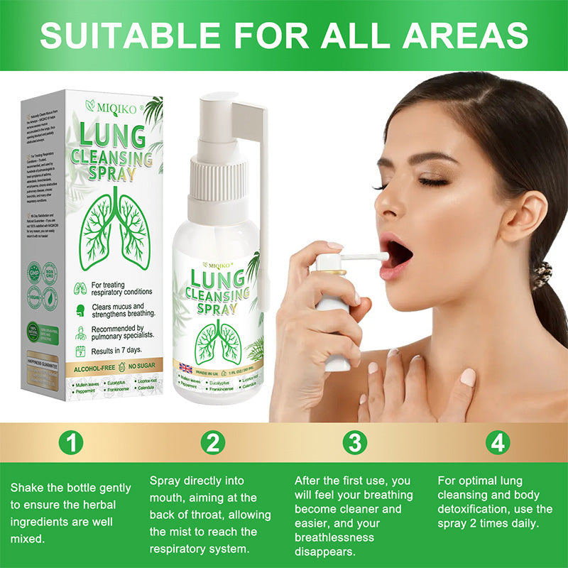 😍✨MIQIKO® Advanced Lung Cleansing Spray, Clean the lungs & respiratory tract🫁