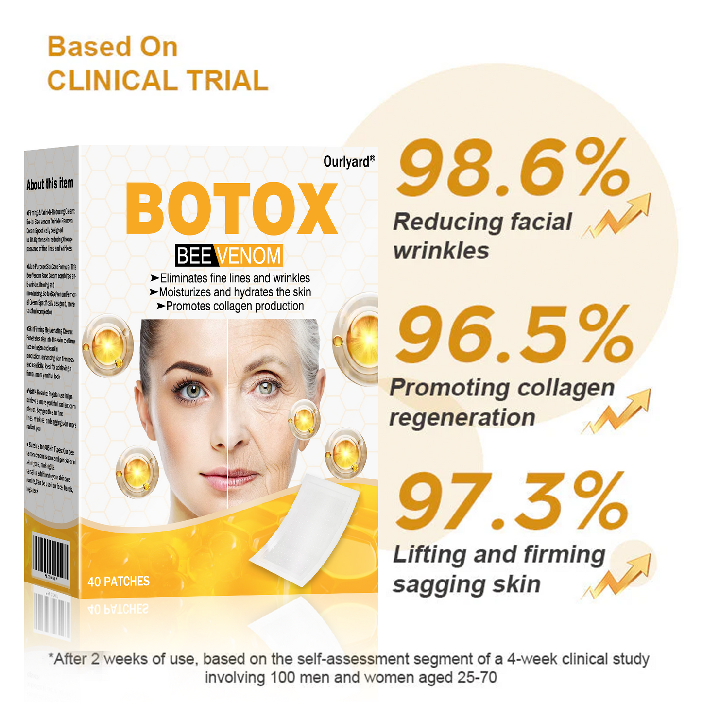 (🔥Made and Shipped from UK✅) Ourlyard® Botox Bee Venom Wrinkle Removal Microdarts Patch- LAST DAY 60% OFF