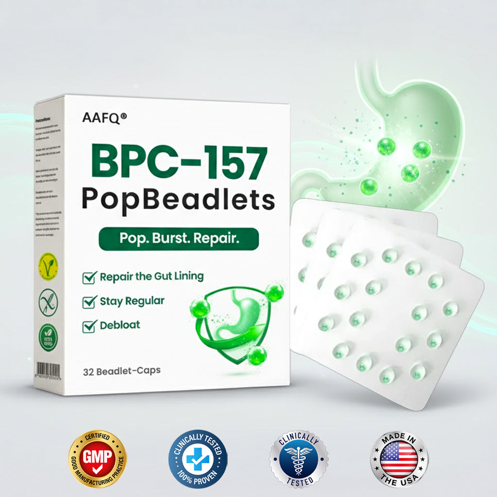 AAFQ® BPC-157 Gut Repair Beadlets — 5 Min Relief, 3 Day Regularity, 4 Week Repair