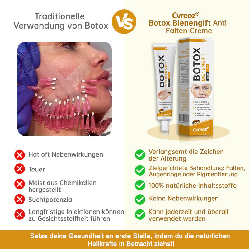 Letzter Tag der Aktion: 70 % Rabatt - ✨Cvreoz® Botox Bienenvenom Faltenentfernungscreme