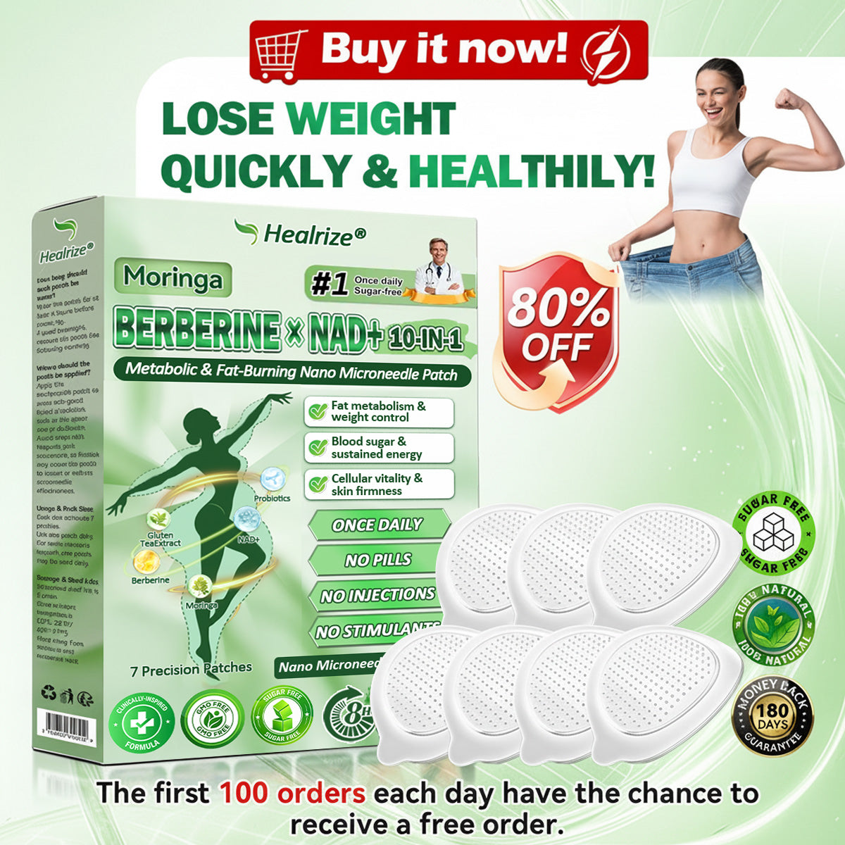 𝗢𝗳𝗳𝗶𝗰𝗶𝗮𝗹 𝗦𝘁𝗼𝗿𝗲 | ⏳⏳Healrize® 𝙈𝒐𝒓𝒊𝒏𝒈𝗮 · 𝗕𝗲𝗿𝗯𝐞𝐫𝐢𝐧𝙚 × 𝙉𝑨𝑫+ 𝟏𝟎-𝙞𝙣-1 𝘼𝒅𝒗𝒂𝒏𝒄𝒆𝐝 𝐍𝐚𝐧𝙤 𝙈𝙞𝙘𝙧𝙤𝙣𝒆𝒆𝒅𝒍𝐞 𝐏𝐚𝐭𝙘𝙝(𝗝𝘂𝘀𝘁 𝗼𝗻𝗰𝗲 𝗮 𝗱𝗮𝘆, 𝘃𝗶𝘀𝗶𝗯𝗹𝗲 𝗿𝗲𝘀𝘂𝗹𝘁𝘀 𝗶𝗻 𝟳 𝗱𝗮𝘆𝘀) ✅𝗙𝗼𝗿: 𝗼𝗯𝗲𝘀𝗶𝘁𝘆, 𝗹𝗼𝗼𝘀𝗲 𝘀𝗸𝗶𝗻, 𝘁𝘆𝗽𝗲 𝟮 𝗱𝗶𝗮𝗯𝗲𝘁𝗲𝘀, 𝘀𝗹𝗲𝗲𝗽 𝗮𝗽𝗻𝗲𝗮, 𝗷𝗼𝗶𝗻𝘁 𝗶𝘀𝘀𝘂𝗲𝘀, 𝗮𝗻𝗱 𝗺𝗼𝗿𝗲