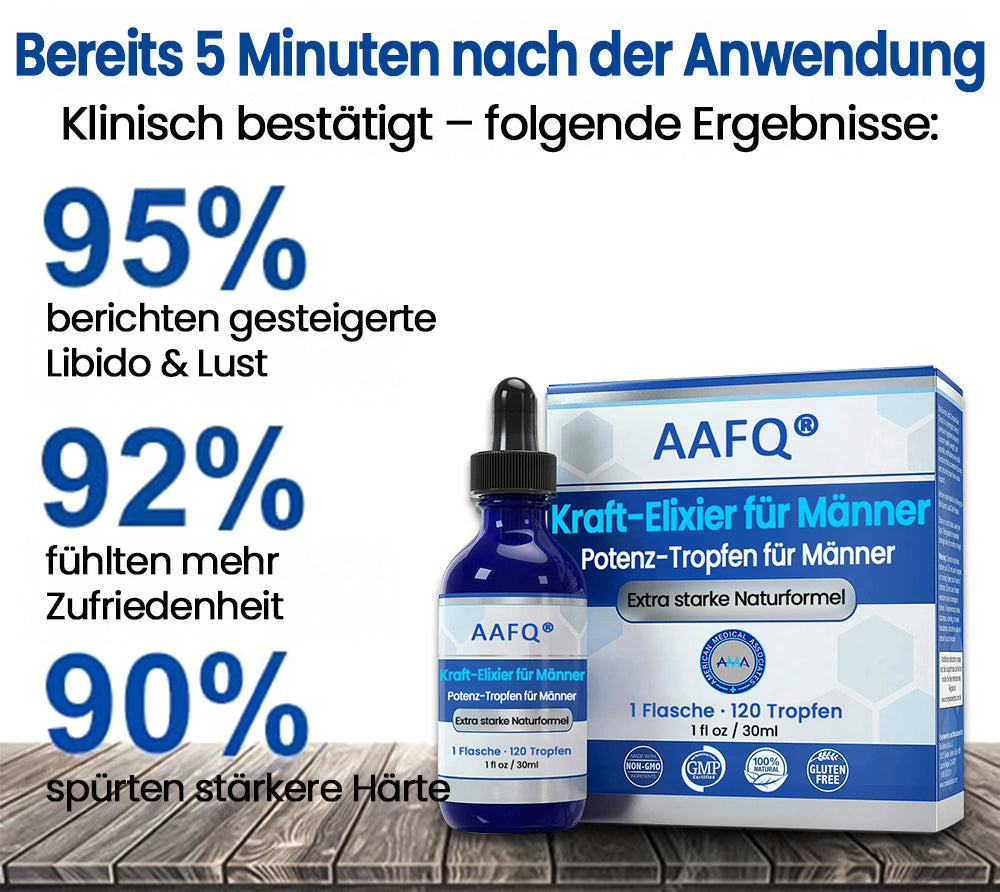AAFQ® Male Power Drops – Härter. Länger. Männlicher.