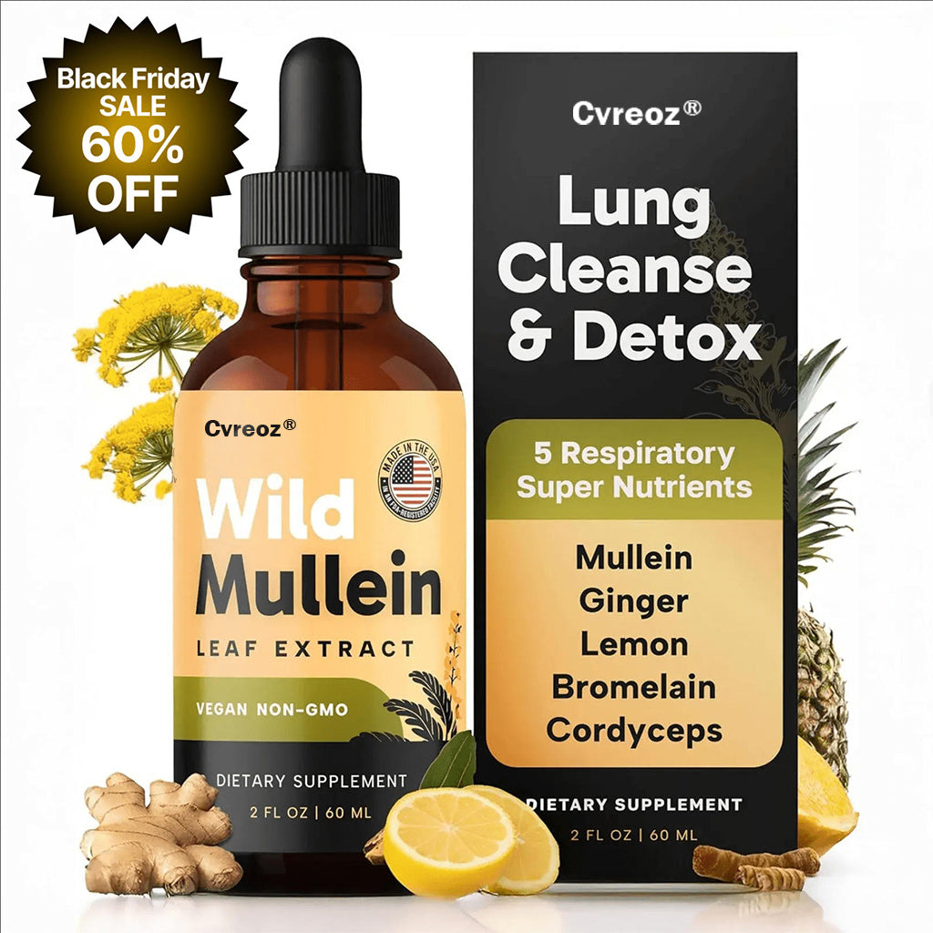 New Maximum Potency Mullein Drops For Cough Control & Lung Rejuvenation