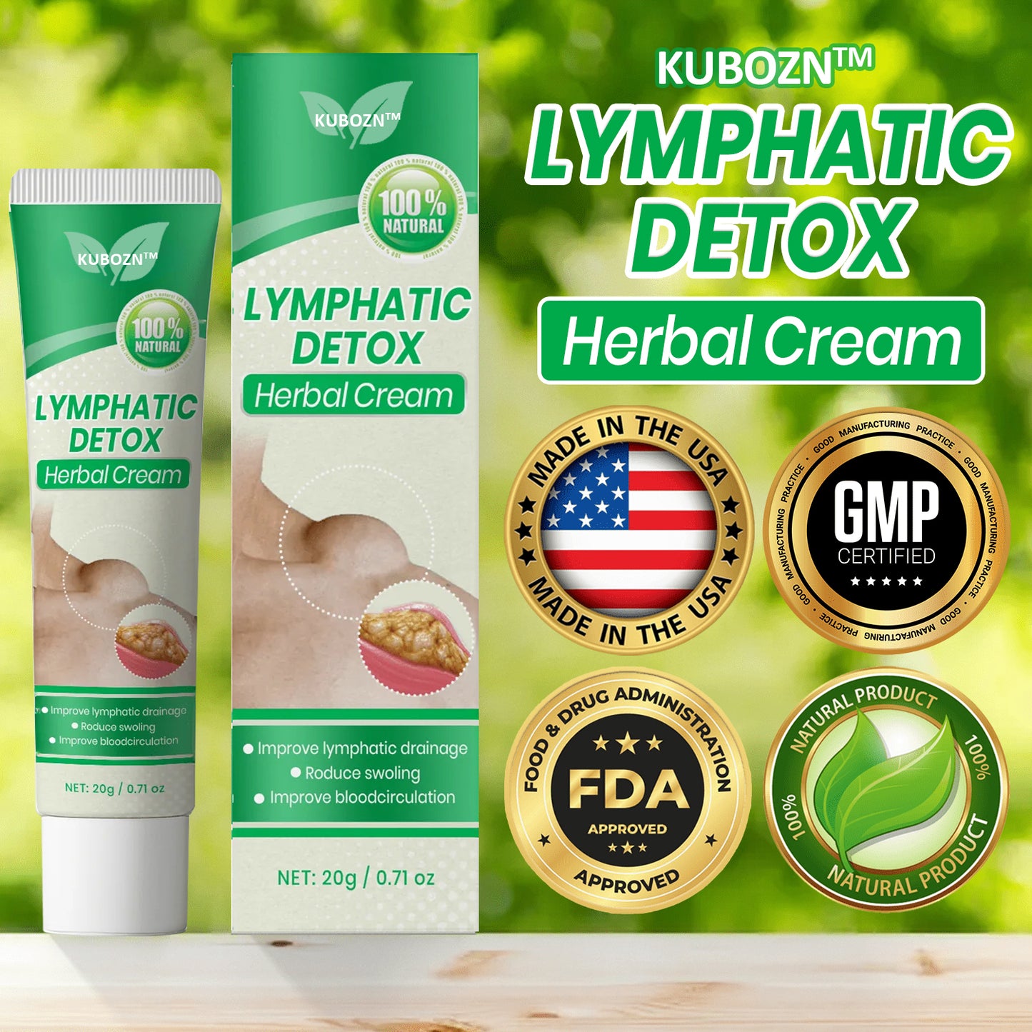 KUBOZN™ Lymphatic Detox Herbal Cream ACE 7