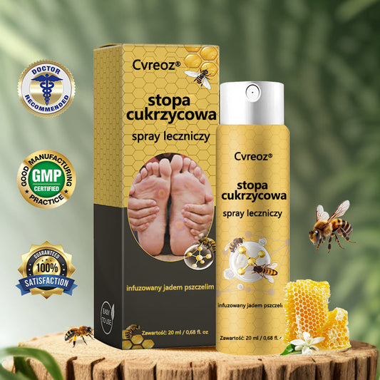 1视频Cvreoz® rozpylać leczniczy do stóp cukrzycowych - z jadem pszczelim