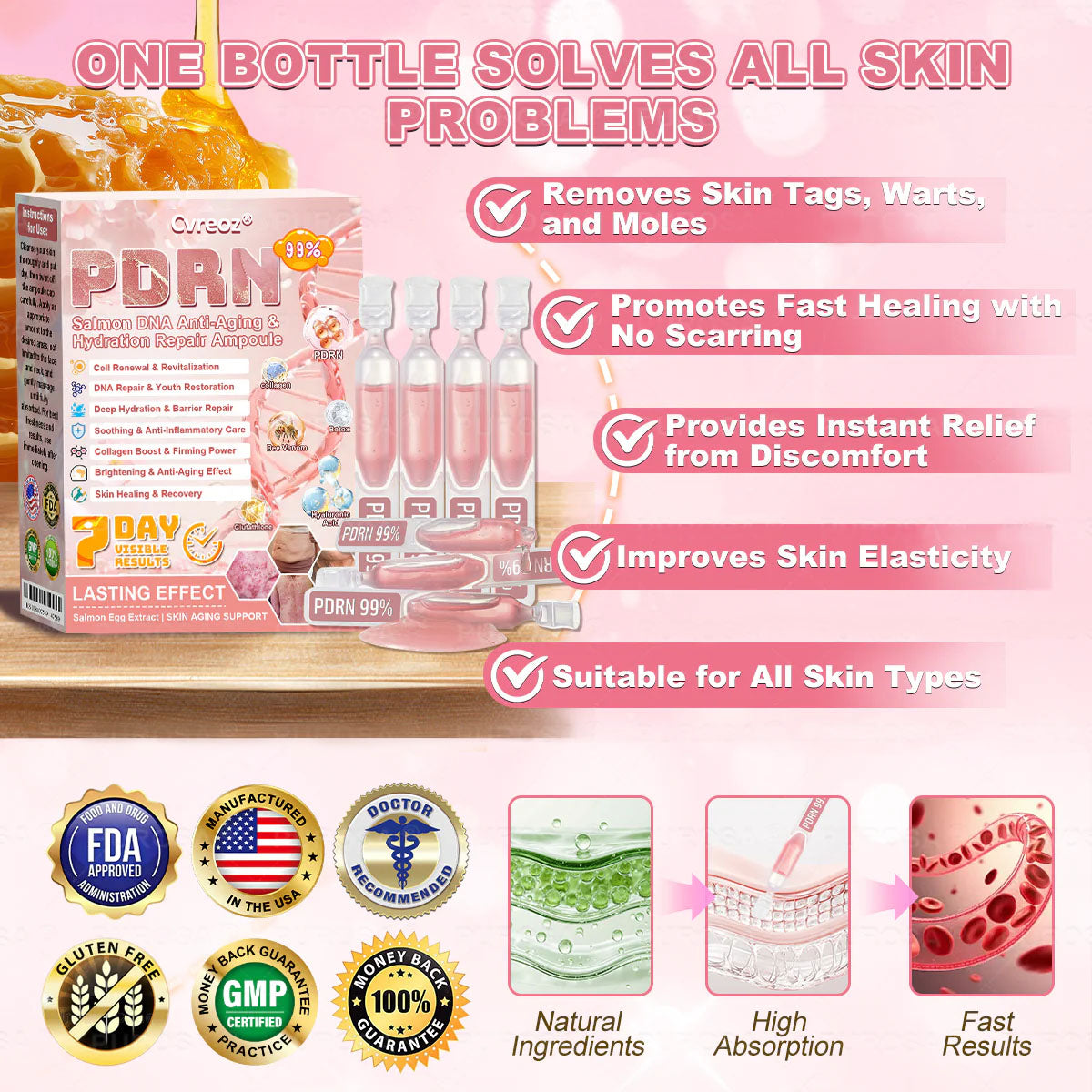 Cvreoz® 𝟗𝟗% 𝐩𝐮𝐫𝐞 𝐏𝐃𝐑𝐍 𝐒𝐚𝐥𝐦𝐨𝐧 𝐃𝐍𝐀 𝐀𝐧𝐭𝐢-𝐀𝐠𝐢𝐧𝐠 𝐀𝐦𝐩𝐨𝐮𝐥𝐞 𝘄𝗶𝘁𝗵 𝟵𝟵% 𝗦𝗮𝗹𝗺𝗼𝗻 𝗗𝗡𝗔 𝗣𝗗𝗥𝗡 + 𝗕𝗲𝗲 𝗩𝗲𝗻𝗼𝗺 · 𝟳𝗫 𝗗𝗲𝗲𝗽 𝗛𝘆𝗱𝗿𝗮𝘁𝗶𝗼𝗻 | 𝐓𝐚𝐫𝐠𝐞𝐭𝐬 𝐰𝐫𝐢𝐧𝐤𝐥𝐞𝐬, 𝐝𝐫𝐲𝐧𝐞𝐬𝐬, 𝐫𝐞𝐝𝐧𝐞𝐬𝐬, 𝐝𝐚𝐫𝐤 𝐬𝐩𝐨𝐭𝐬, 𝐩𝐮𝐫𝐩𝐮𝐫𝐚, 𝐢𝐧𝐟𝐥𝐚𝐦𝐦𝐚𝐭𝐢𝐨𝐧, 𝐚𝐧𝐝 𝐦𝐨𝐫𝐞 — 𝐕𝐢𝐬𝐢𝐛𝐥𝐞 𝐑𝐞𝐬𝐮𝐥𝐭𝐬 𝐢𝐧 𝟕 𝐃𝐚𝐲𝐬