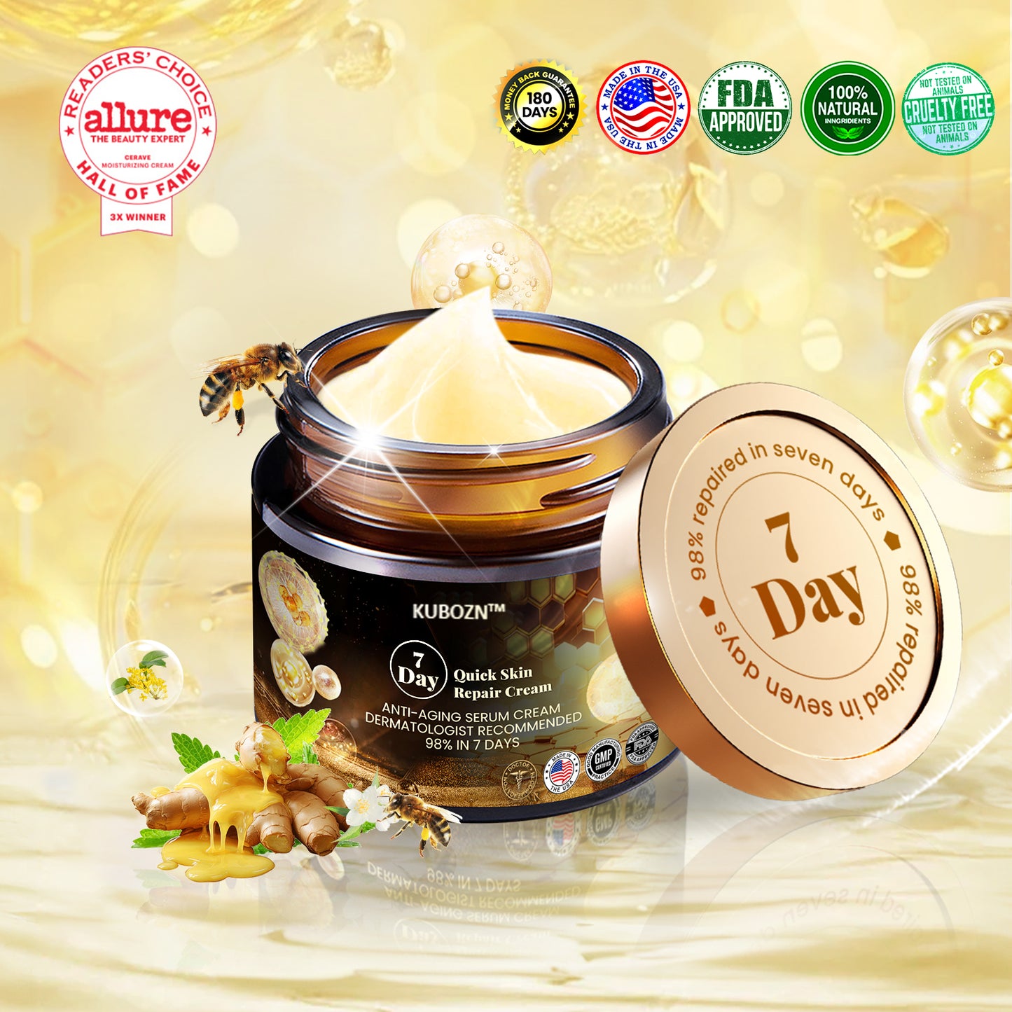 KUBOZN™ 7-Day Multi-Effect All-in-One Skincare Cream—Professionally Supported by AAD💎
