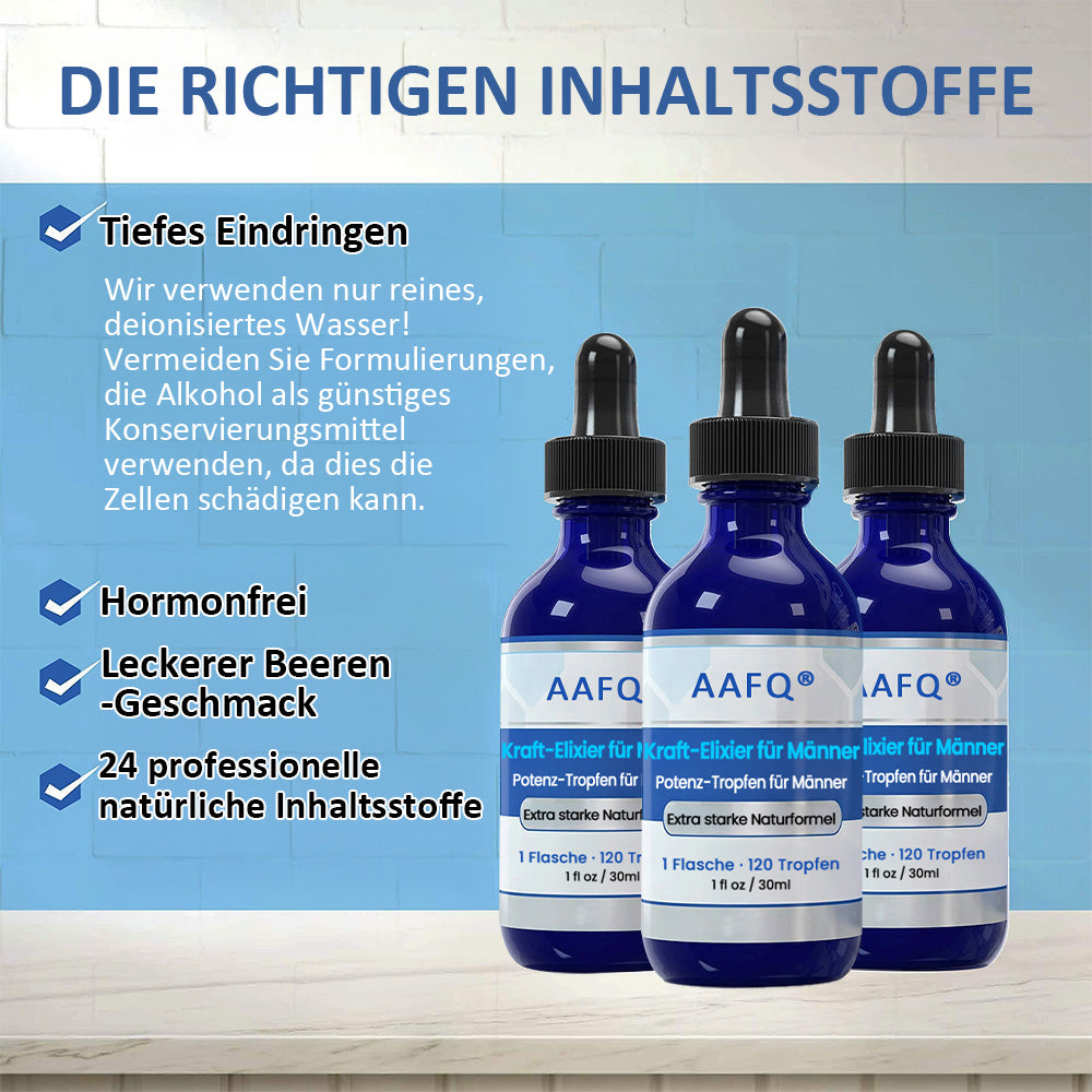 AAFQ® Male Power Drops – Härter. Länger. Männlicher.