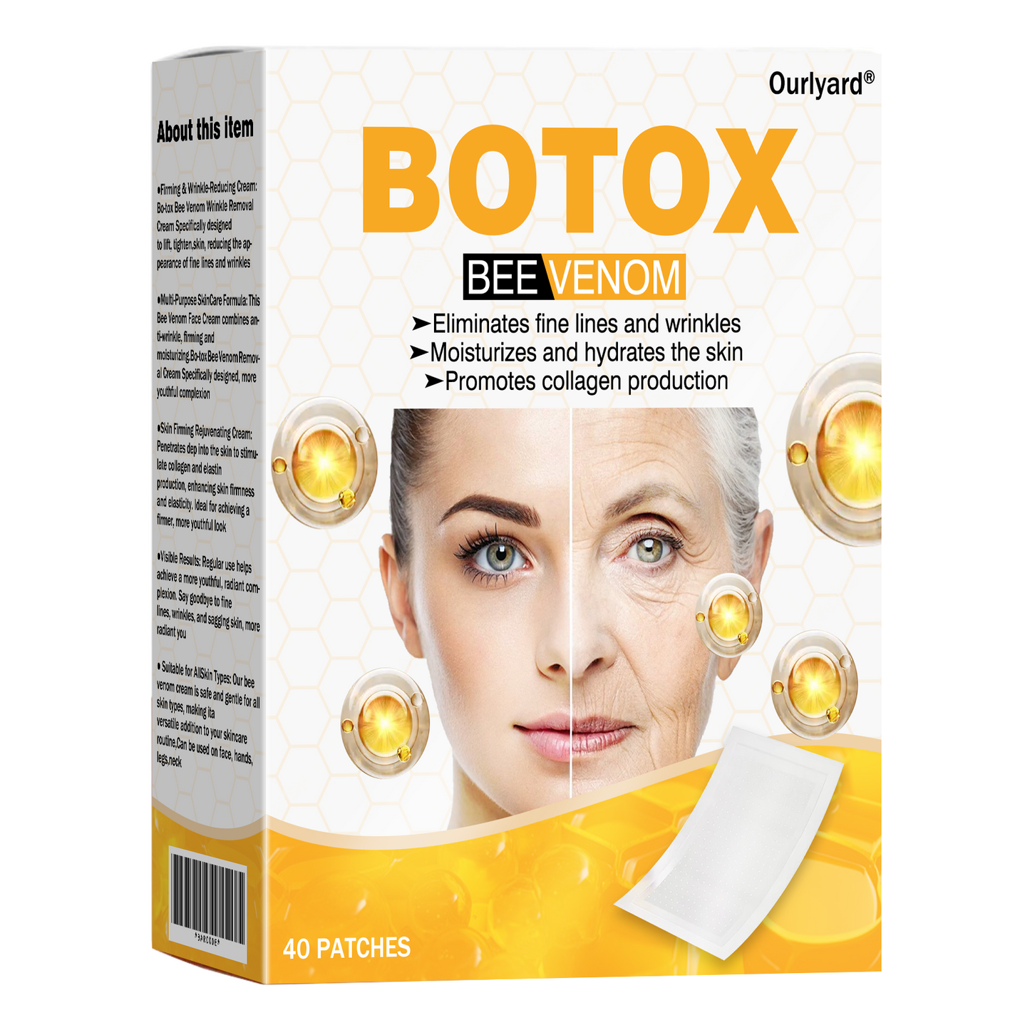 (🔥Made and Shipped from UK✅) Ourlyard® Botox Bee Venom Wrinkle Removal Microdarts Patch- LAST DAY 60% OFF
