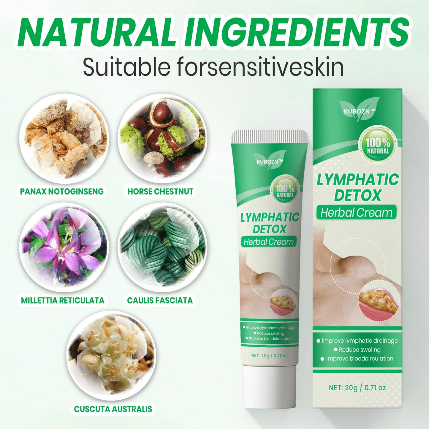 KUBOZN™ Lymphatic Detox Herbal Cream ACE 7