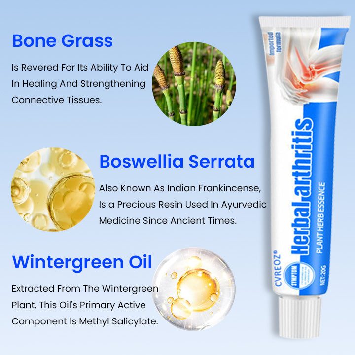 Cvreoz® Herbal arthritis relief cream：Joint & Muscle Pain – Deep Penetration, Instant Comfort