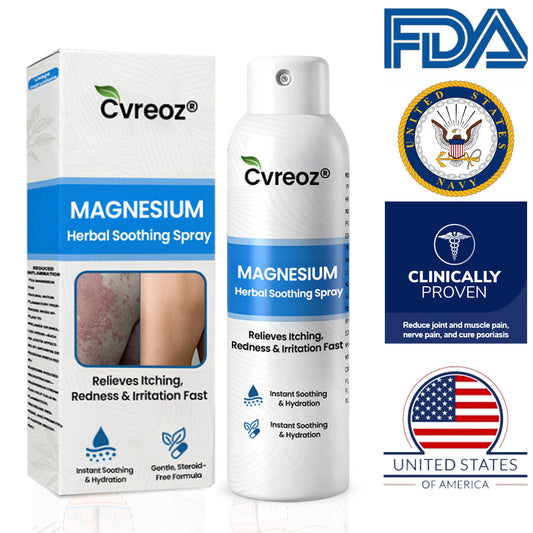 6视频FDA Certified⚕️ Cvreoz® Magnesium Herbal Psoriasis Spray ⚡3-MINUTE RELIEF