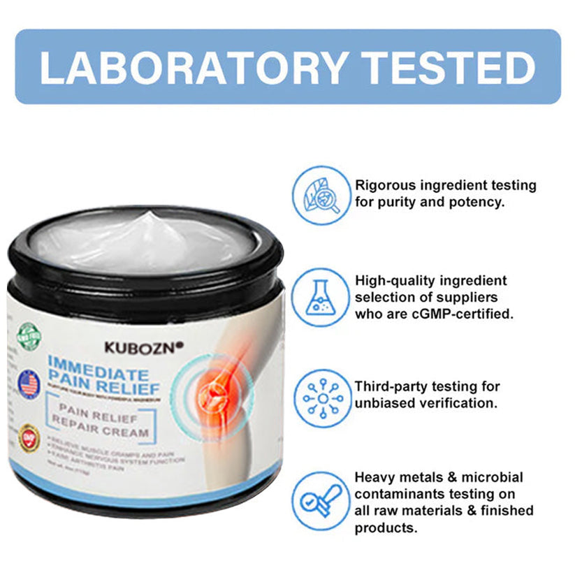 ✅Offiziell empfohlen: KUBOZN® Magnesium-Intensivcreme gegen Gelenk- und Nervenschmerzen (bei Arthrose, Neuropathie, Rheuma, Sportverletzungen u. v. m.)