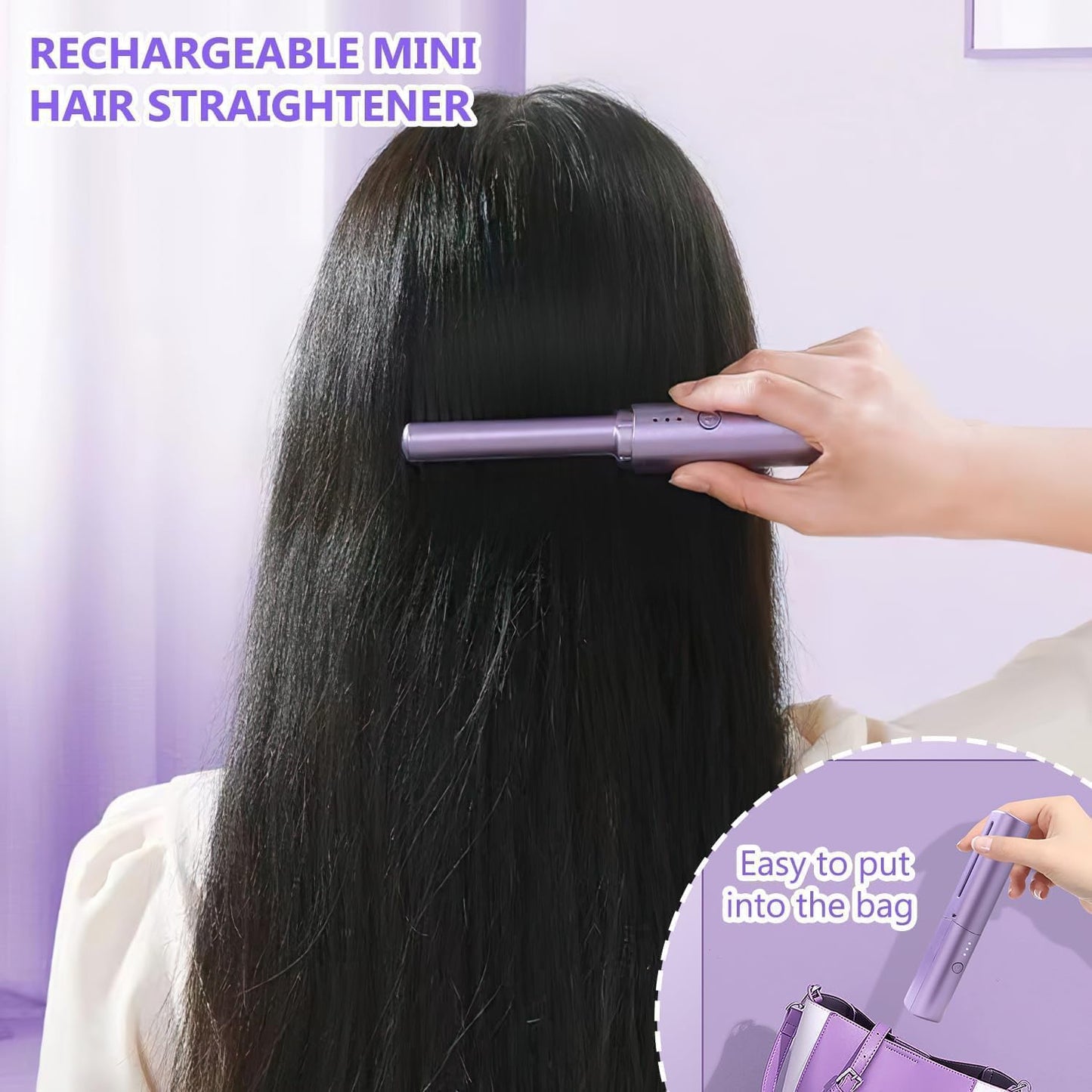 Velmors™ Portable Hair Straightener Brush