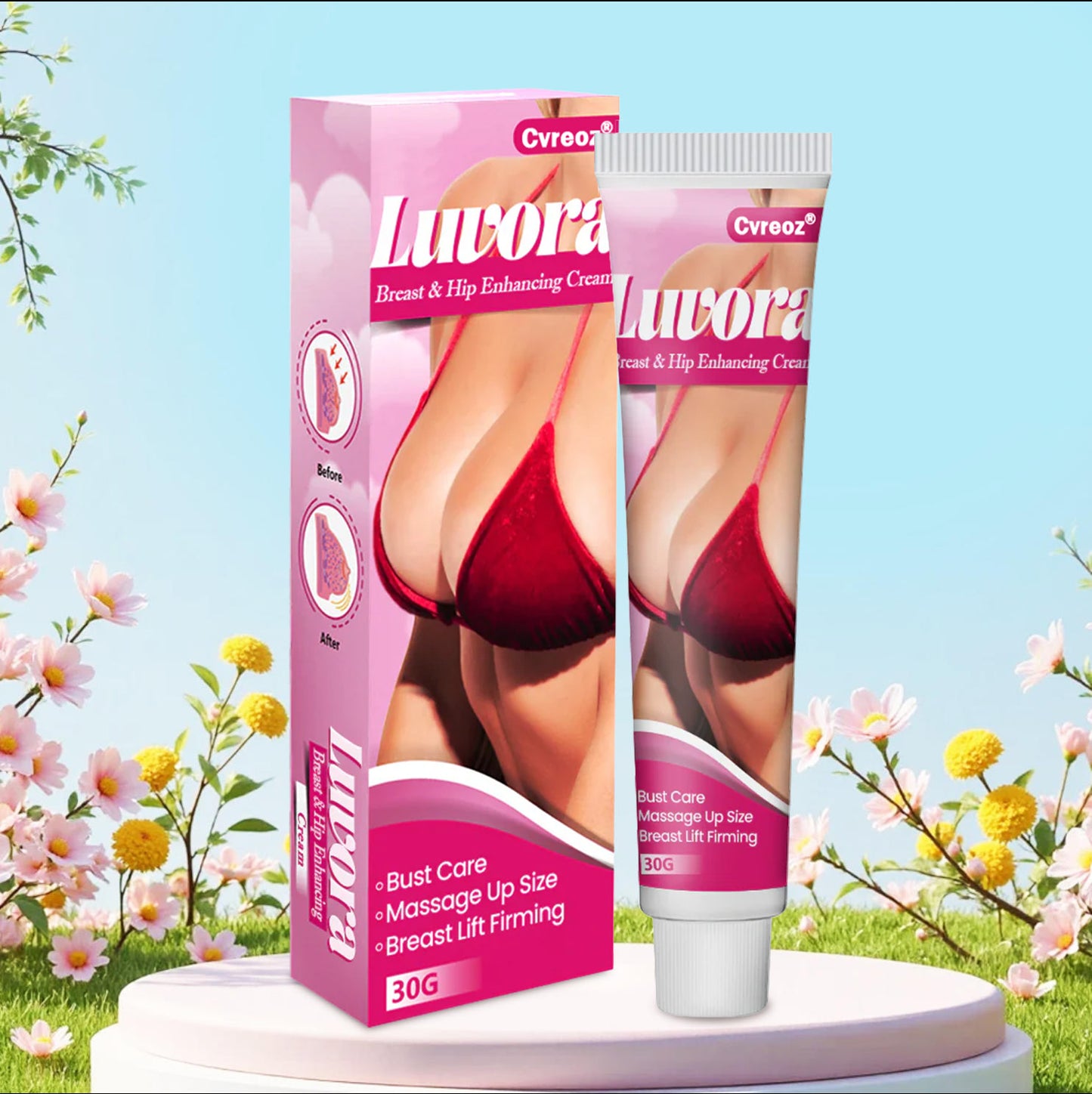 Cvreoz® Luvora Brust- & Po-Vergrößerungscreme