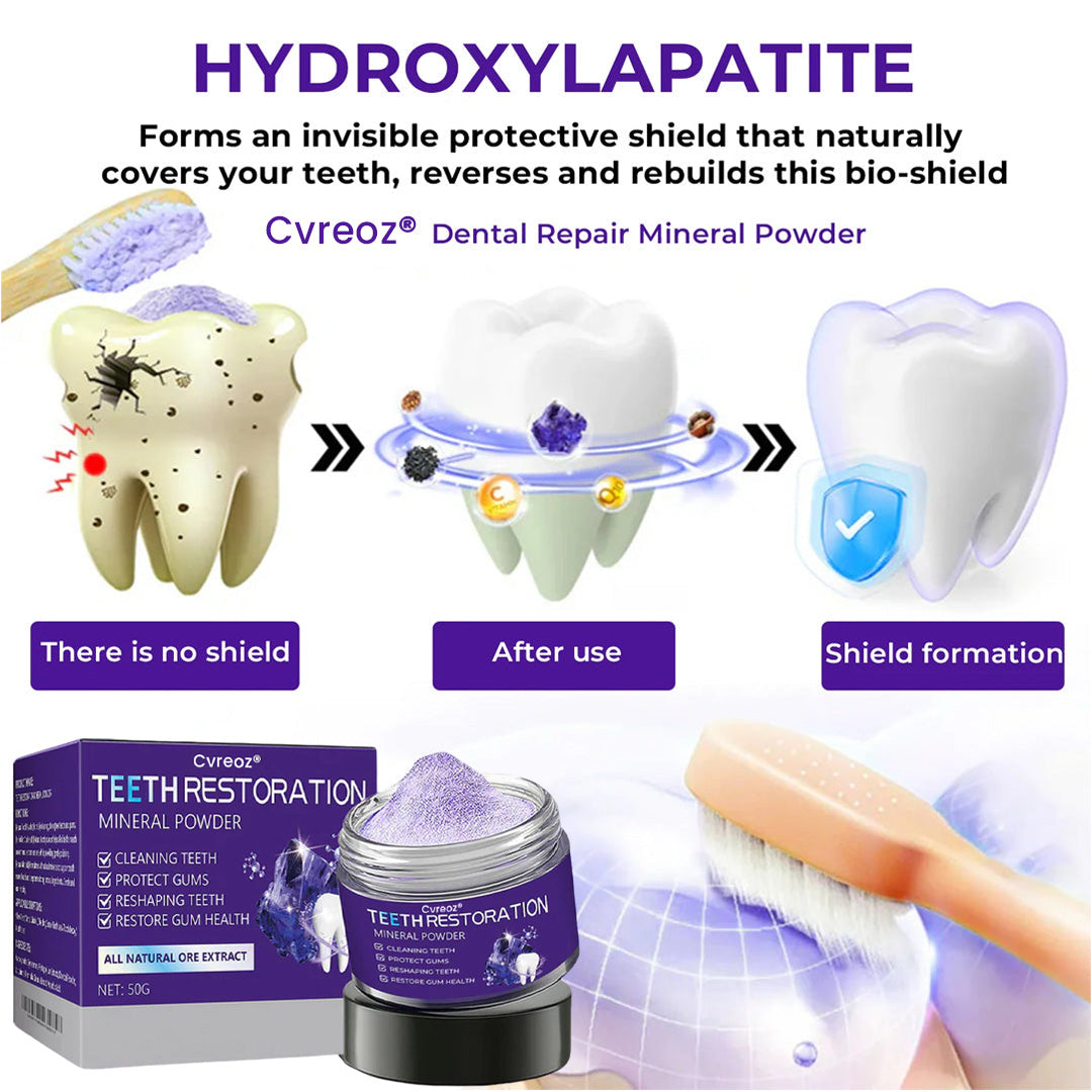 5视频🦷Cvreoz® Dental Repair Mineral Powder >> 🔥Buy 1 Get 1 Free🔥