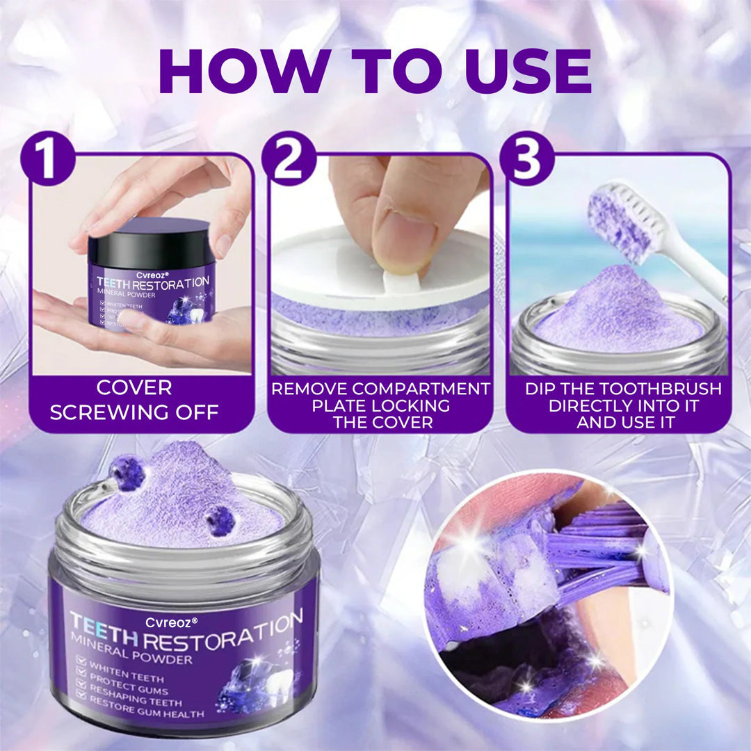 5视频🦷Cvreoz® Dental Repair Mineral Powder >> 🔥Buy 1 Get 1 Free🔥