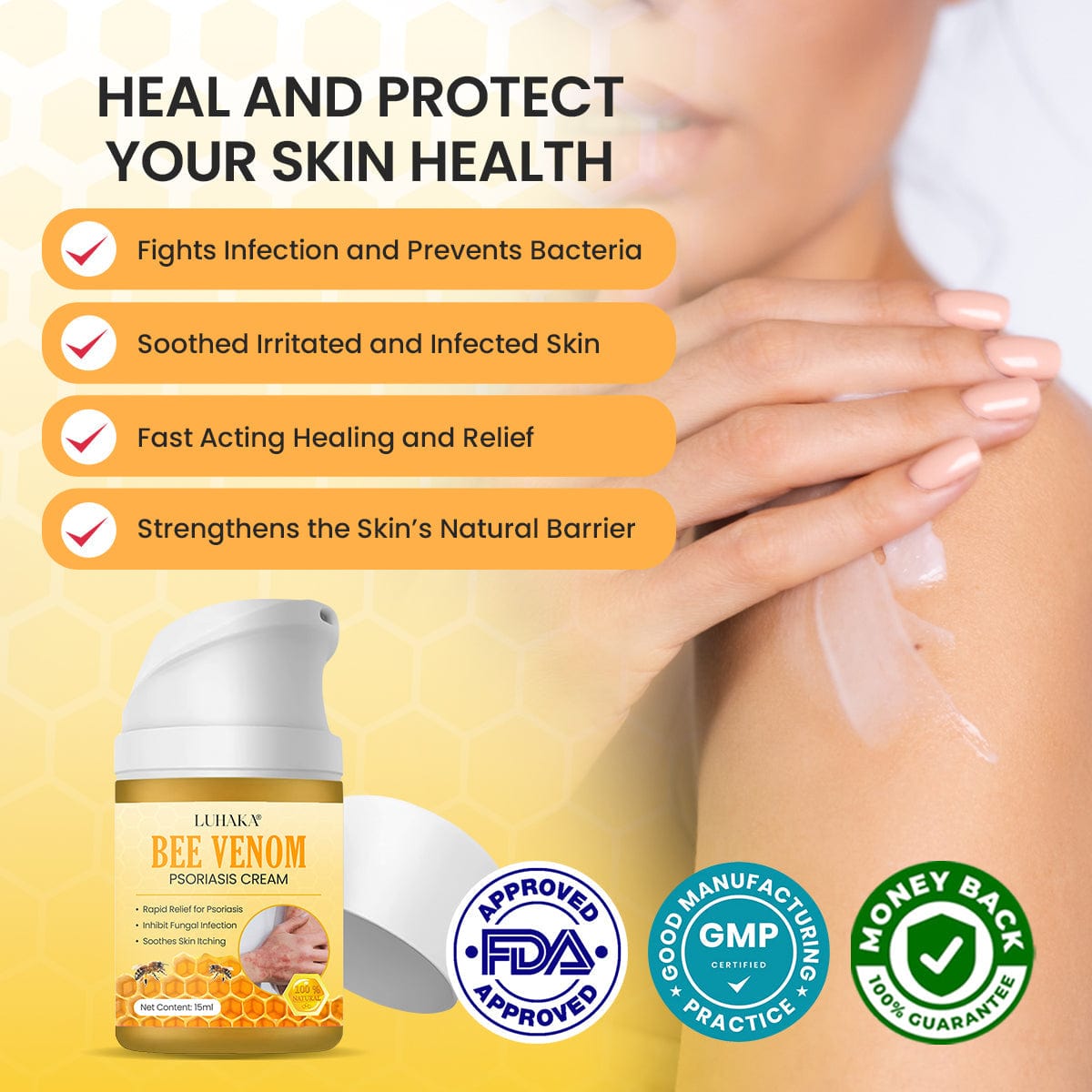 Luhaka® Bee Venom Psoriasis Cream 🐝4